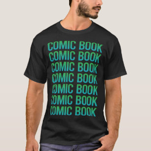 Camiseta Historietas de libros de historietas de texto degr