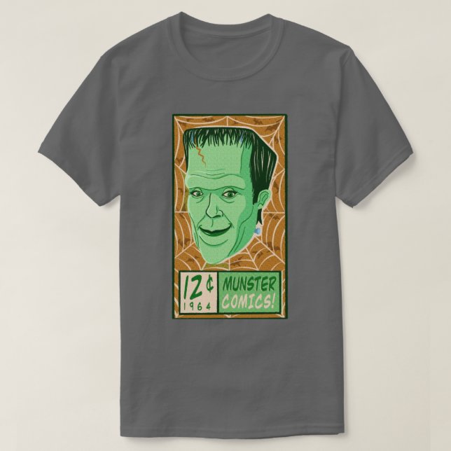 Camiseta Historietas de Vintage Munster (Diseño del anverso)