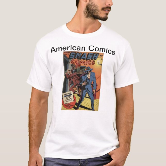 Camiseta Historietas estadounidenses (Anverso)