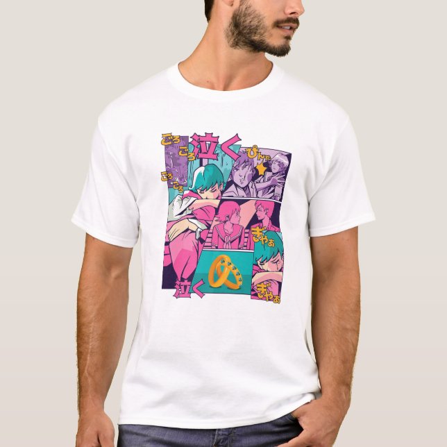 Camiseta Historietas manga - Amantes animales - Estética ja (Anverso)