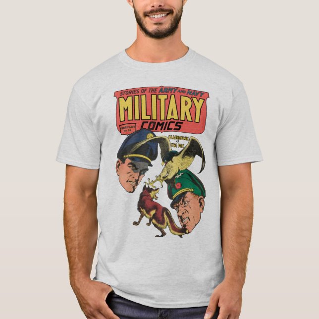 Camiseta Historietas militares #16 Arte de portada (Anverso)