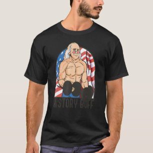 Camiseta History Buff Benjamin Franklin Body Builder Meme J