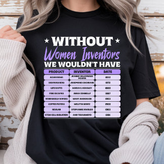 Camiseta History of Women Inventors, Purple Women's Day