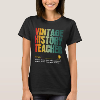 Camiseta History Teacher Appreciation Week Back to School  