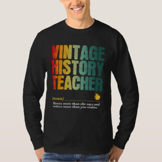 Camiseta History Teacher Appreciation Week Back to School  