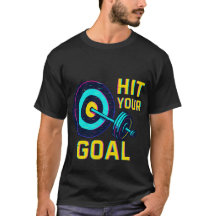 Camiseta Hit Your Goal – Camiseta de Fitness Motiv