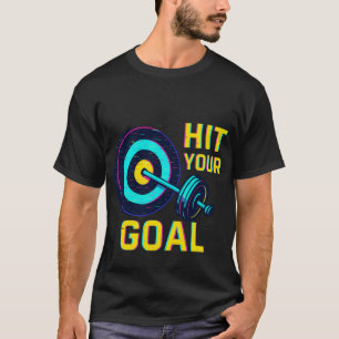 Camiseta Hit Your Goal – Camiseta de Fitness Motiv