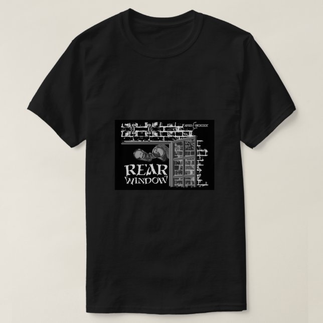 Camiseta HITCHCOCK - VENTANA TRASERA 1 Poster (Diseño del anverso)