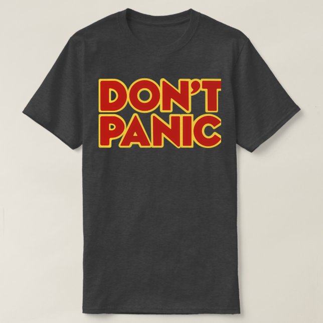 Camiseta Hitchhiker Galaxy Donx27t Panic (Diseño del anverso)