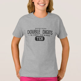 Camiseta Hito 10.º cumpleaños dos dígitos nuevo miembro