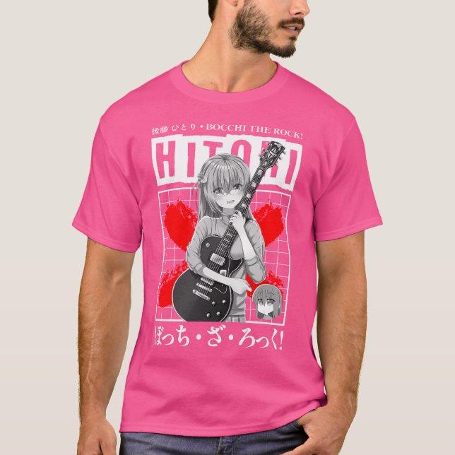 Camiseta Hitori Gotou - Bocchi La Roca (Anverso)