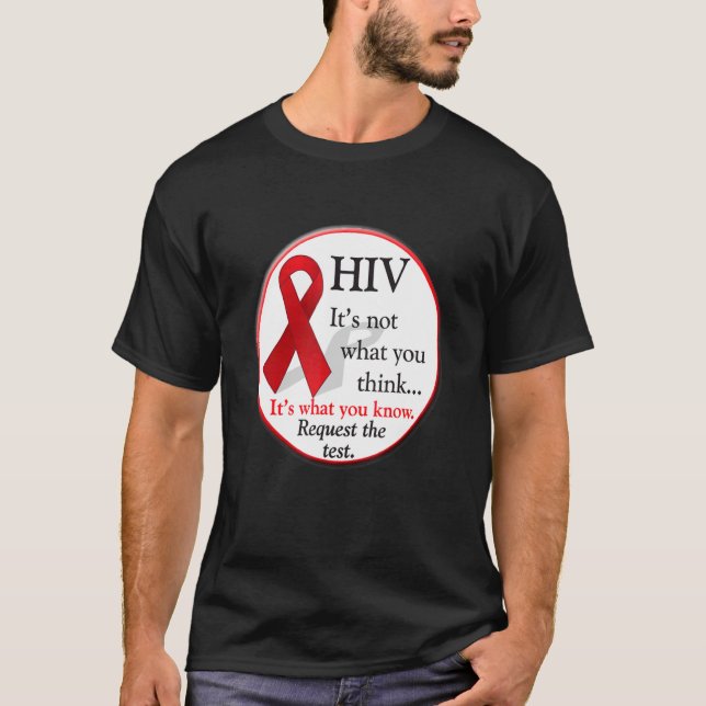 Camiseta HIV Aids World Day Diagnosis (Anverso)