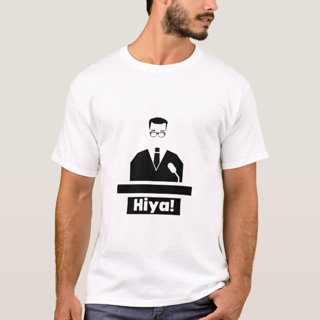 Camiseta "¡Hiya!" de Richard Osman (Anverso)