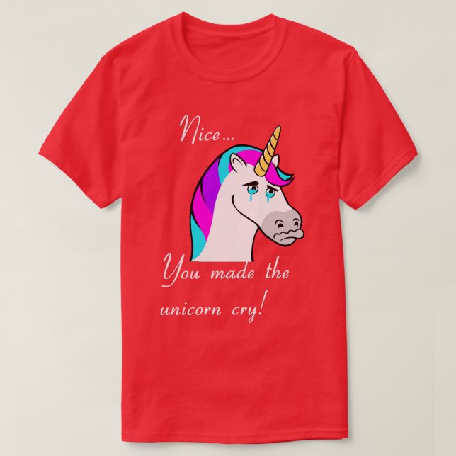 Camiseta Hizo el grito de unicornio (Diseño del anverso)
