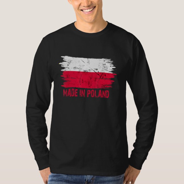 Camiseta Hizo Que Polonia Marcara La Bandera Polaca Orgullo (Anverso)