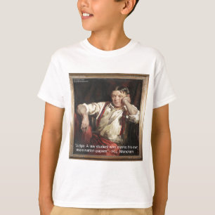 Camiseta HL Mencken Gráfico y cita sobre jueces