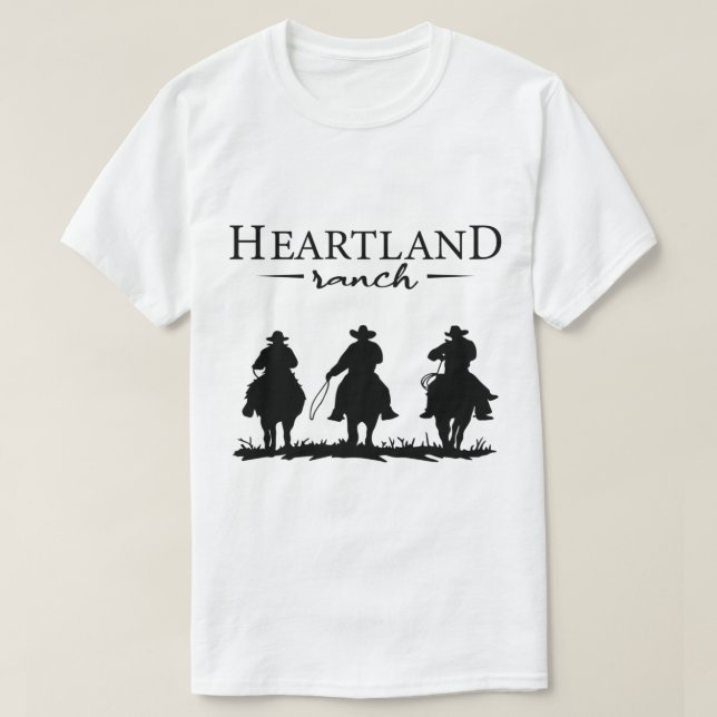 Camiseta HL Ranch, Heartland, rancho de Heartland, Heartlan (Diseño del anverso)