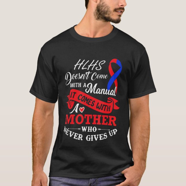 Camiseta Hlhs con una madre que nunca renuncia al Ri Rojo A (Anverso)