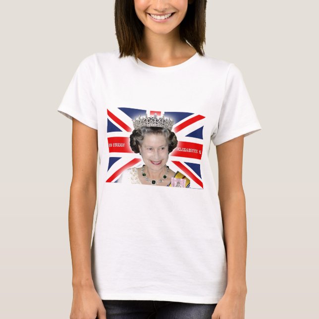 Camiseta HM Queen Elizabeth II - Foto pro (Anverso)