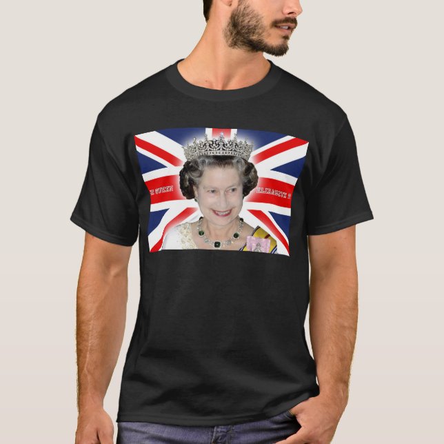 Camiseta HM Queen Elizabeth II - Foto pro (Anverso)