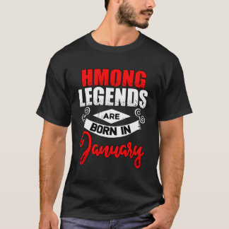 Camiseta Hmong Hmoob January Cumpleaños Tee Gift