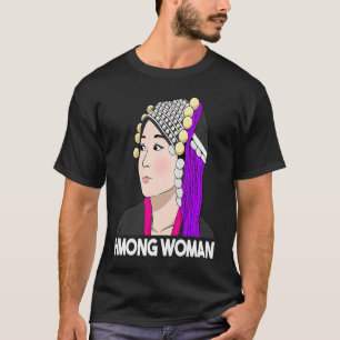 Camiseta Hmong Miao Orgullosa Chica tradicional Hmoob Quee