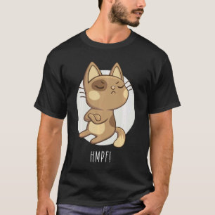 Camiseta ¡Hmph! Gato Malhumorado Gato Antisocial para Gato