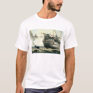 Camiseta HMS Agamemnon que pone el cable atlántico