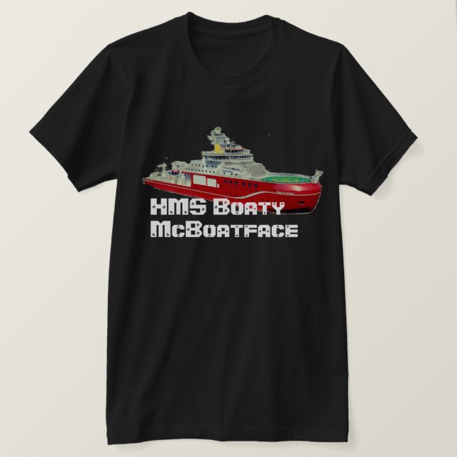 Camiseta HMS Boaty McBoatface (Anverso del diseño)