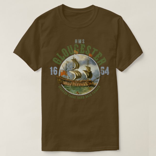Camiseta HMS Gloucester (Diseño del anverso)