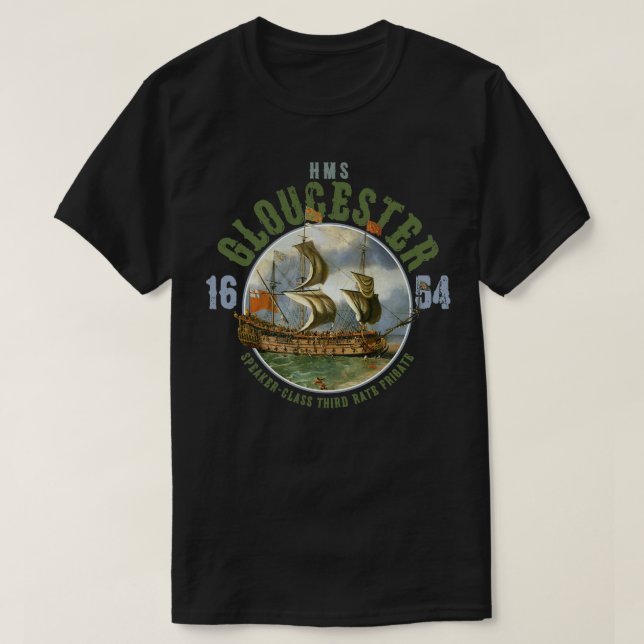 Camiseta HMS Gloucester (Diseño del anverso)