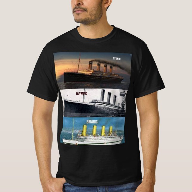 Camiseta hms titanic y sus barcos hermanos (Anverso)