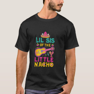 Camiseta Hna Menor Del Pequeño Nacho Tema Mexicano 1er Cump
