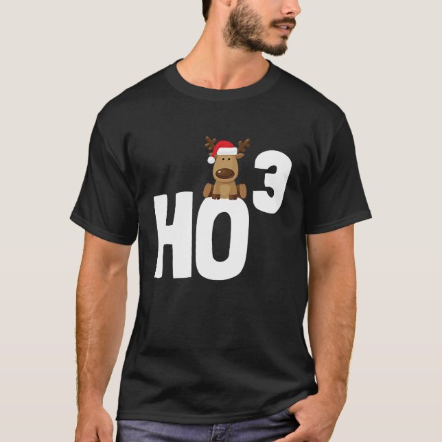 Camiseta Ho 3 Cubed Christmas Ho Ho Math Teacher   Ho3 (Anverso)
