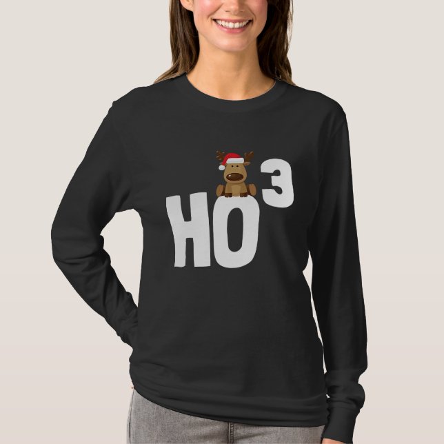 Camiseta Ho 3 Cubed Christmas Ho Ho Math Teacher   Ho3 (Anverso)