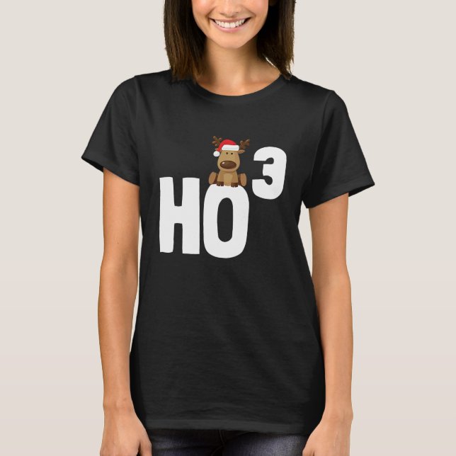 Camiseta Ho 3 Cubed Christmas Ho Ho Math Teacher   Ho3 (Anverso)