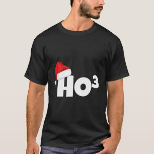 Camiseta Ho-3 Cubed Ho-Ho-Ho Math Teacher Ho3