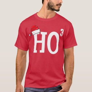 Camiseta Ho Cubed Funny Navidades Santa Hat Ho Ho Ho Ho Ho 