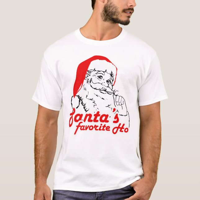 CAMISETA HO FAVORITO DE SANTA (Anverso)