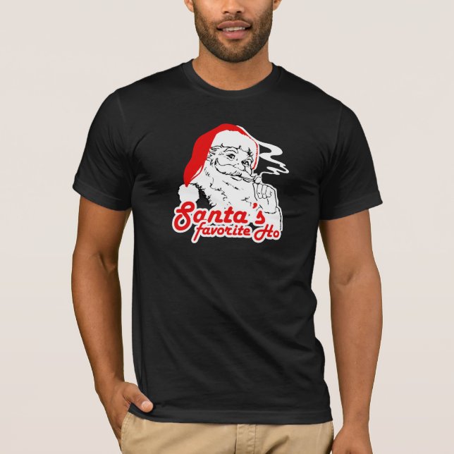 CAMISETA HO FAVORITO DE SANTA (Anverso)