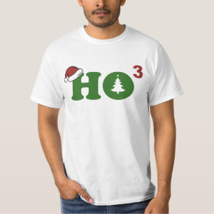 Camiseta Ho Felices Navidad cubicadas
