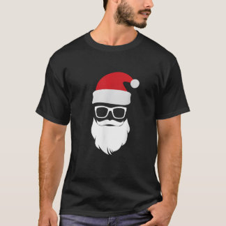 Camiseta Ho Gafas de sol Hipster Gift Santa Hat Clau