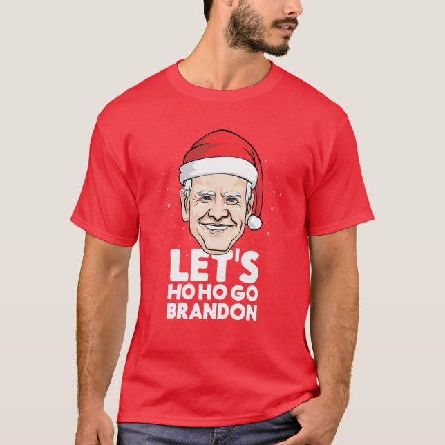 Camiseta Ho Go Brandon Joe Biden Santa Claus es gracioso (Anverso)