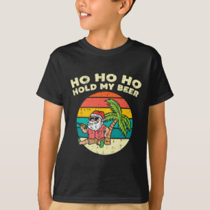 Camiseta Ho Ho Agarra Mi Cerveza Santa Playa Navidad En Jul