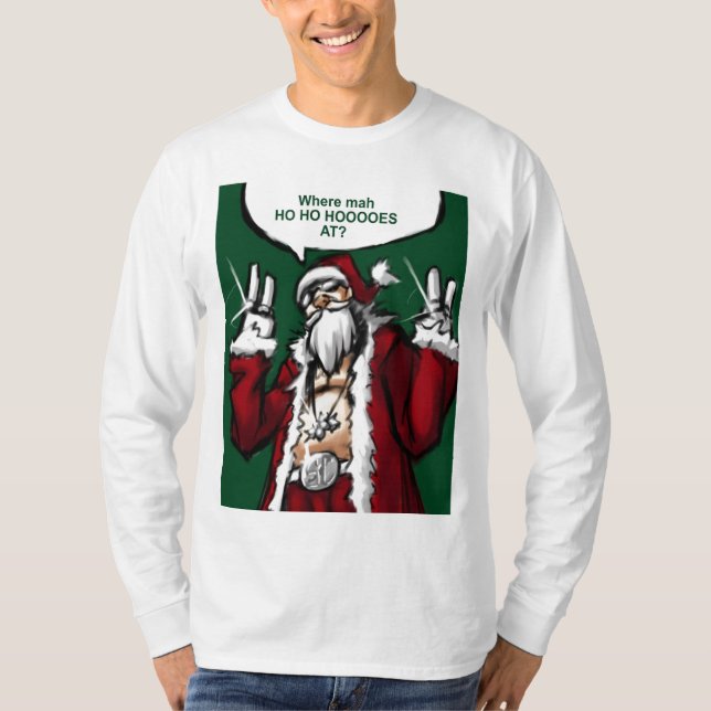 Camiseta ho ho azadas (Anverso)