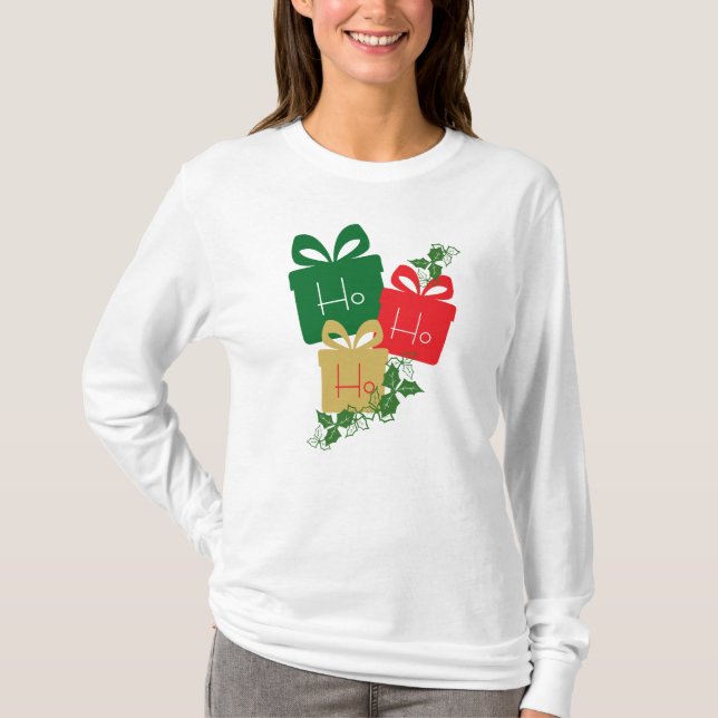 Camiseta Ho ho ho Colorful Gift (Anverso)