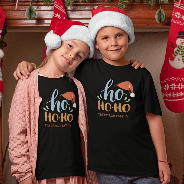Camiseta Ho Ho Ho familia Navidades Boy T-Shirt (Subido por el creador)