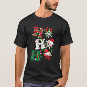 Camiseta Ho Ho Ho Ho Cruise Santa Navidades X Mas Para Cruc