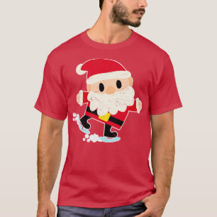 Camiseta Ho Ho Ho Ho Feliz Navidad Santa Hat Beard Y Costu