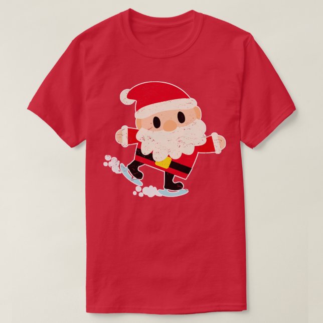 Camiseta Ho Ho Ho Ho Feliz Navidad Santa Hat Beard Y Costu (Diseño del anverso)